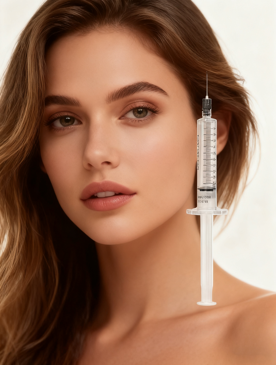 Medical aesthetics professional with a treatment syringe